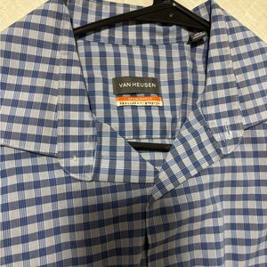 Van Heusen Blue Casual Button Down Shirt